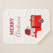 Kerstroodvuurtruck Sherpa Deken (Voorkant (horizontaal))