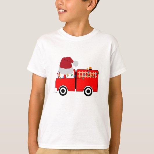 Kerstroodvuurtruck T-shirt (Voorkant)