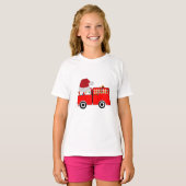 Kerstroodvuurtruck T-shirt (Voorkant volledig)