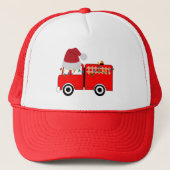 Kerstroodvuurtruck Trucker Pet (Voorkant)