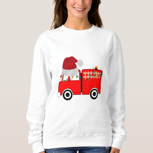 Kerstroodvuurtruck Trui (Voorkant)