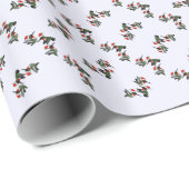 Kerstroofvogel Cadeaupapier (Rol Hoek)