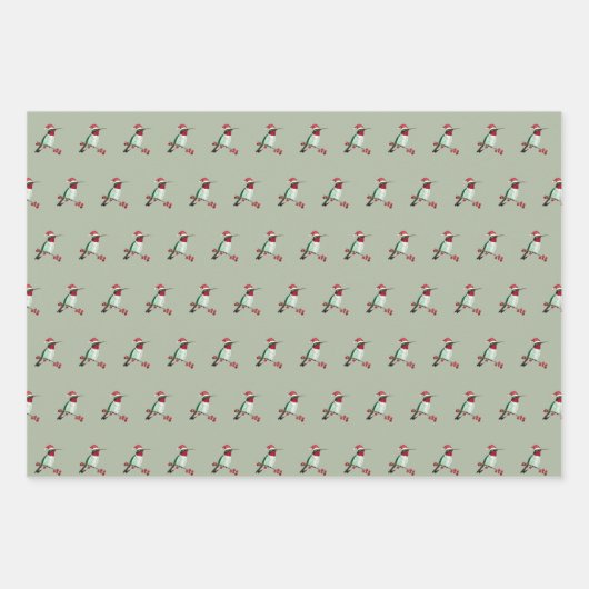 Kerstroofvogel Inpakpapier Vel (Voorkant 2)