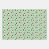 Kerstroofvogel inpakpapier vel (Voorkant 3)