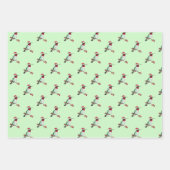 Kerstroofvogel inpakpapier vel (Voorkant)