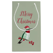 Kerstroofvogel Klein Cadeauzakje (Achterkant)