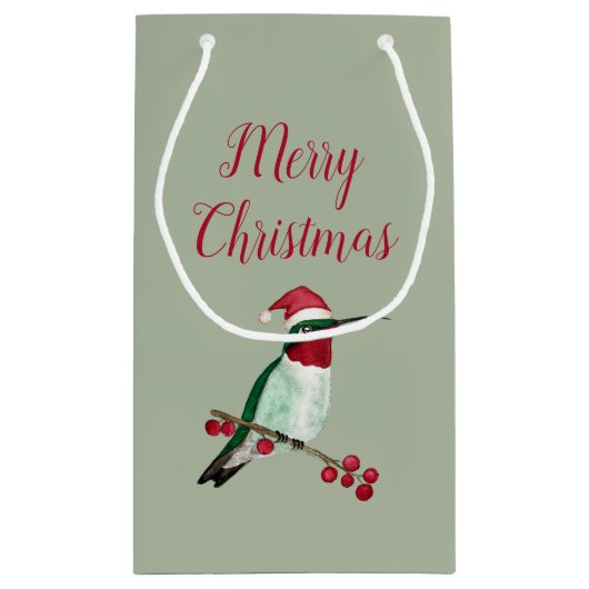 Kerstroofvogel Klein Cadeauzakje (Achterkant)