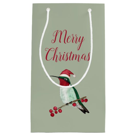 Kerstroofvogel Klein Cadeauzakje (Voorkant)