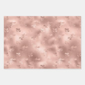 KerstRoos Gold Elegant Holly Leaves Inpakpapier Vel (Voorkant)