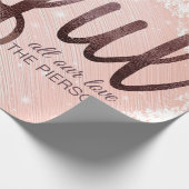 kerstRoos Gold Foil Joyful Cadeaupapier (Hoek)