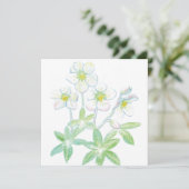 Kerstroos, Helleborus niger Kaart (Staand voorkant)