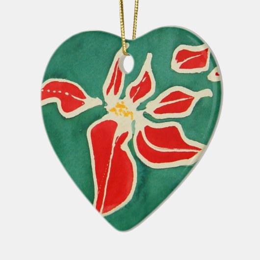 kerstRoos Keramisch Ornament (Links)