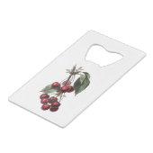 KERSTROOS RETRO CREDITKAART FLESSENOPENER (Voorkant Gekanteld)