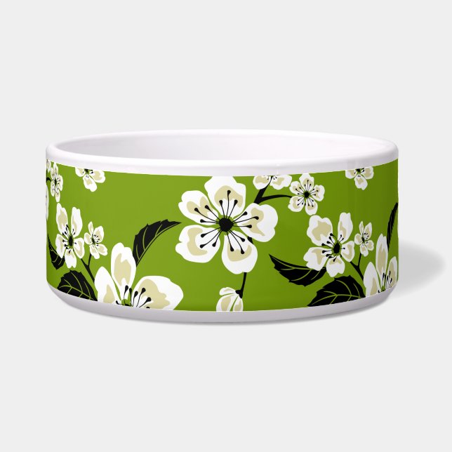 KERSTROOS - SAKURA IN MATCHA GROEN VOERBAKJE (Voorkant)
