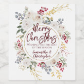 kerstRoos Wijn Etiket (Enkel label)