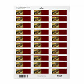 kerstrooster Hen Barn Coop Boerderij Etiket (Full Sheet)