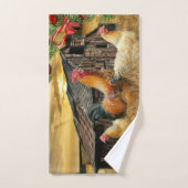 kerstrooster Hen Barn Coop Boerderij Handdoek (Handdoek)