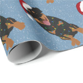 Kerstrottweiler Cadeaupapier (Rol Hoek)