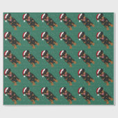 Kerstrottweiler Cadeaupapier (Vlak)