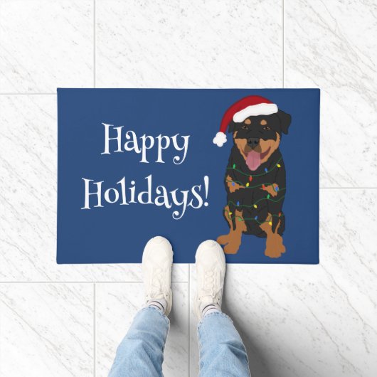 Kerstrottweiler Deurmat (Binnen)