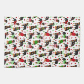 Kerstrottweiler Kitchen Towel Theedoek (Horizontaal)