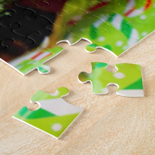 Kerstrottweiler Legpuzzel (Zijkant)