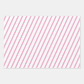 Kerstroze en wit patroon inpakpapier vel (Voorkant 2)