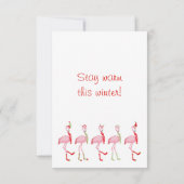 Kerstroze flamingo (Achterkant)