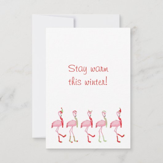 Kerstroze flamingo (Achterkant)