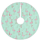 Kerstroze flamingo kerstboom rok (Voorkant)