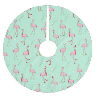 Kerstroze flamingo kerstboom rok
