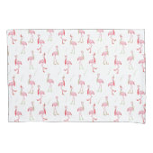 Kerstroze Flamingo patroon Pillow Hoesje Kussensloop (Voorkant)