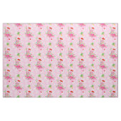 kerstroze Flamingo patroon Stof (Fat Quarter)