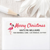 Kerstroze Flamingo Return Address Labels (Insitu)