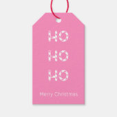 Kerstroze Ho Ho Gift Label Cadeaulabel (Voorkant)