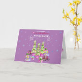 kerstroze kaart (Gele Bloem)