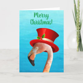 Kerstroze kerstkaart feestdagen kaart