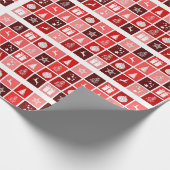 Kerstroze kerstkerstkerstkerstkerstkerstkerstkerst cadeaupapier (Hoek)