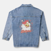 Kerstroze Kerstman geloven Denim Jacket (Achterkant)