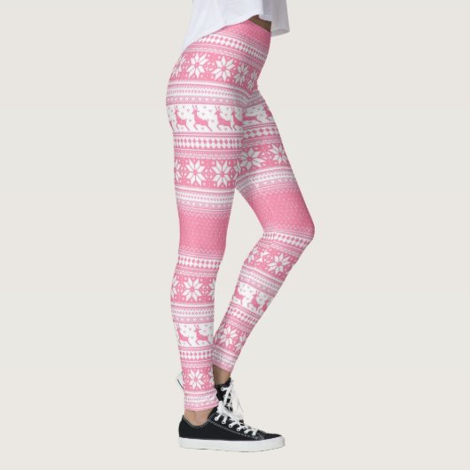kerstroze leggings (Rechts)