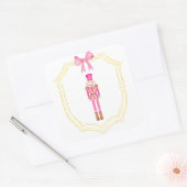 Kerstroze Nutkraker Sticker (Envelop)