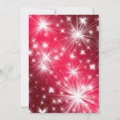 Kerstroze rendierlijk Vakantie Elegant Kaart (Achterkant)