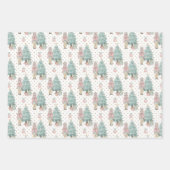 kerstroze voedingskraker Glitter Festive Patronen Inpakpapier Vel (Voorkant 3)