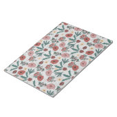kerstRozen Berries Floral Grey Pattern Notitieblok (Schuin)