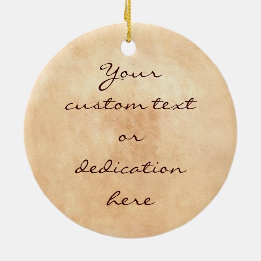 kerstRozen Claude Monet bloemen schilferen Keramisch Ornament (Achterkant)