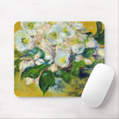 Kerstrozen (door Claude Monet) Muismat (Met muis)