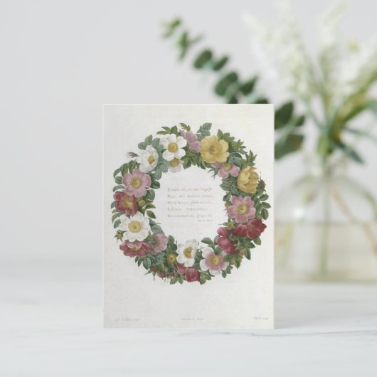 kerstRozen Feestdagenkaart (Staand voorkant)