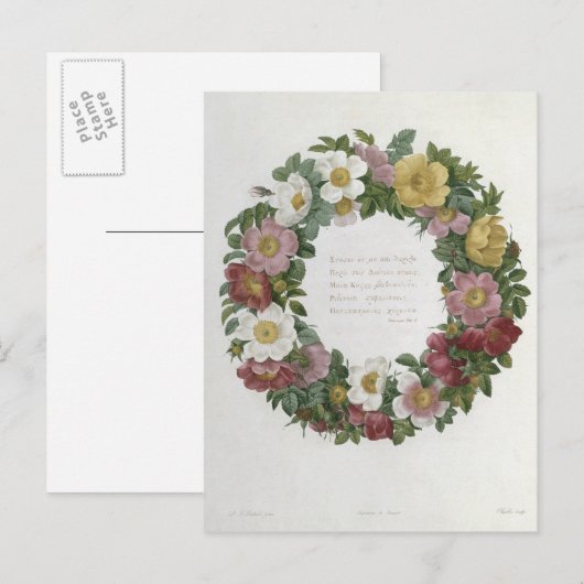 kerstRozen Feestdagenkaart (Voorkant / Achterkant)