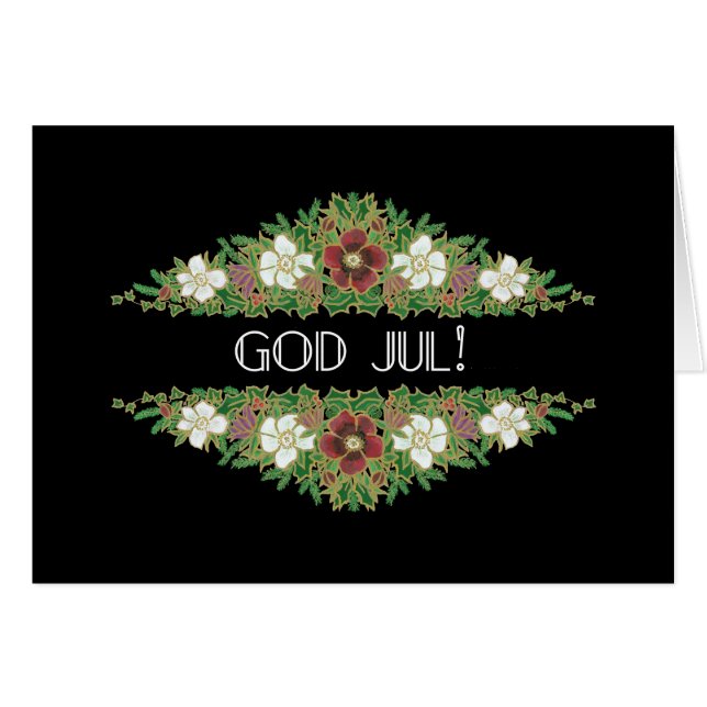 KerstRozen, Hellebores, Noorse taal (Voorkant Horizontaal)