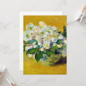 Kerstrozen (van Claude Monet) Kaart (Voorkant / Achterkant in situ)